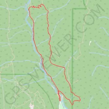 Lower Lynn Loop Trail trail, distance, elevation, map, profile, GPS track