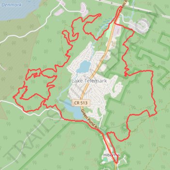 Wildcat Ridge Wildlife Management Area - Lake Telemark Loop trail, distance, elevation, map, profile, GPS track