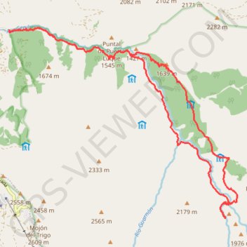 Vereda de la Estrella Loop trail, distance, elevation, map, profile, GPS track