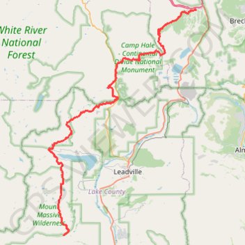 Continental Divide Trail (CDT) trail, distance, elevation, map, profile, GPS track