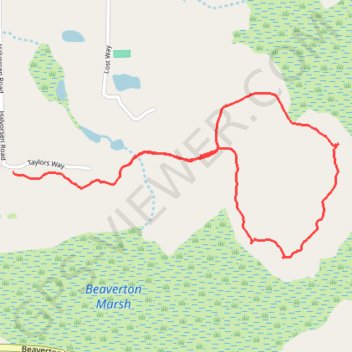 Beaverton Marsh Loop (San Juan Island) trail, distance, elevation, map, profile, GPS track