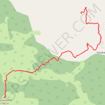Tadiandamol trail, distance, elevation, map, profile, GPS track