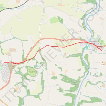 Probus Trewithen Grampound trail, distance, elevation, map, profile, GPS track