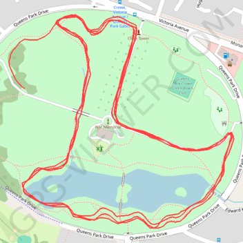 Crewe Parkrun trail, distance, elevation, map, profile, GPS track