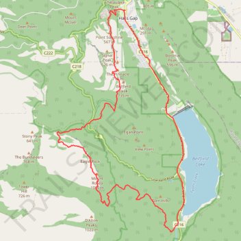 Halls Gap, The Pinnacle, Mount Rosea and Bellfield Lake loop trail, distance, elevation, map, profile, GPS track