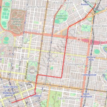 Tracked with OSMTracker for Android™ trail, distance, elevation, map, profile, GPS track