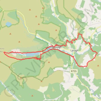 Glenealo Valley trail, distance, elevation, map, profile, GPS track