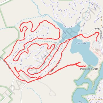 Lake Norman State Park Trail Run trail, distance, elevation, map, profile, GPS track