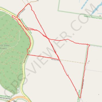 Yurol State Forest - Yurol Road Crossing trail, distance, elevation, map, profile, GPS track