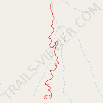 Butter Bean - Blue downhill, biker only trail, distance, elevation, map, profile, GPS track
