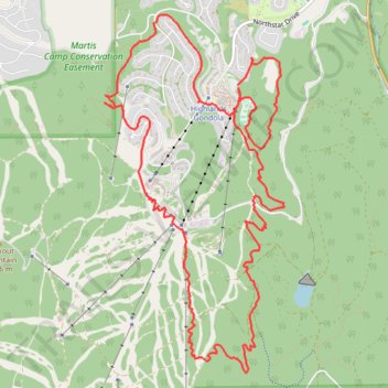 Northstar California Loop Run trail, distance, elevation, map, profile, GPS track