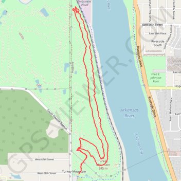 Turkey Mountain Loop via Yellow Trail in Turkey Mountain Urban Wilderness Area trail, distance, elevation, map, profile, GPS track