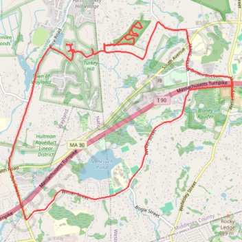 Rest of the Deer Path Conservation Area trail, distance, elevation, map, profile, GPS track