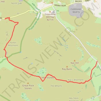 Stump Cross Caverns to Thruscross hike trail, distance, elevation, map, profile, GPS track