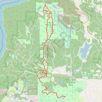 Prior Lake - Mount Stewart - Scafe Hill - Mount Work trail, distance, elevation, map, profile, GPS track