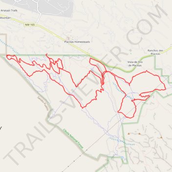 Placitas Mountain Biking Trails trail, distance, elevation, map, profile, GPS track