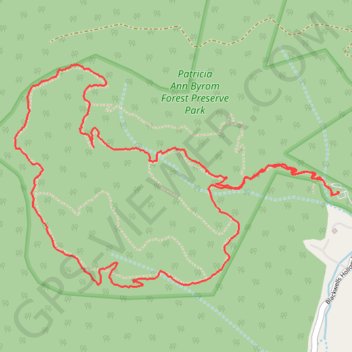 Patricia Ann Byrom Forrest Preserve Park trail, distance, elevation, map, profile, GPS track