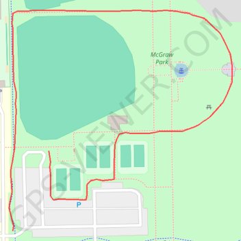 McGraw park trail, distance, elevation, map, profile, GPS track