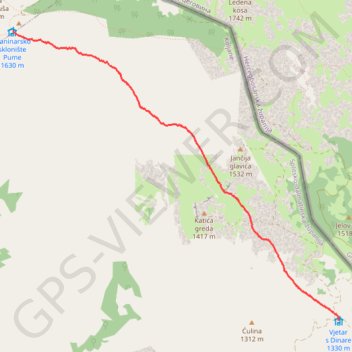 17_01_09 trail, distance, elevation, map, profile, GPS track