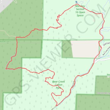 Palmer Loop (Section 16 Trail) trail, distance, elevation, map, profile, GPS track
