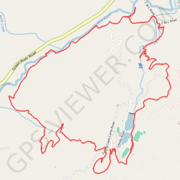 Green River Loop Trail trail, distance, elevation, map, profile, GPS track