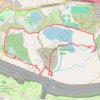 Hansen Dam Lake loop trail, distance, elevation, map, profile, GPS track