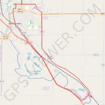Montevideo trail, distance, elevation, map, profile, GPS track