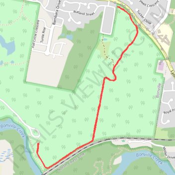 Bongil Picnic Area parkrun trail, distance, elevation, map, profile, GPS track