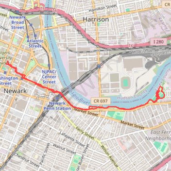 Ironbound playground trail, distance, elevation, map, profile, GPS track