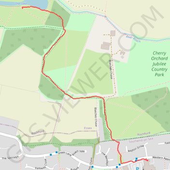 The Lake trail, distance, elevation, map, profile, GPS track