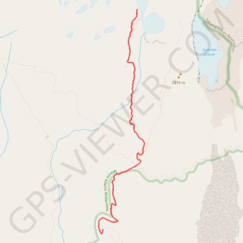 Crescent Glacier via South Climb Trail in Gifford Pinchot National Forest trail, distance, elevation, map, profile, GPS track