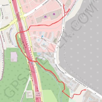 Walk underneath I-10 trail, distance, elevation, map, profile, GPS track