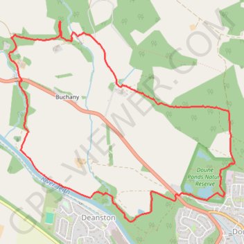 Doune - Buchany trail, distance, elevation, map, profile, GPS track