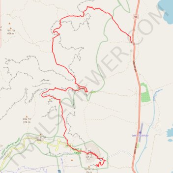 7 Ascents in the Dead Sea trail, distance, elevation, map, profile, GPS track