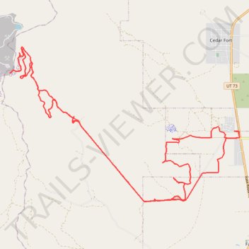 Manning Canyon Exploration trail, distance, elevation, map, profile, GPS track