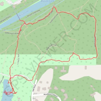 Mission Creek Park loop trail, distance, elevation, map, profile, GPS track