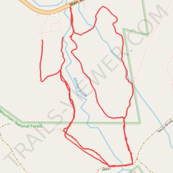 Bartlett Nordic Trails trail, distance, elevation, map, profile, GPS track