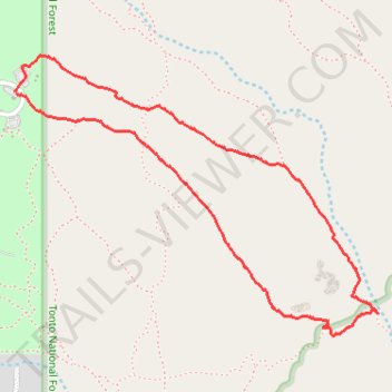 Treasure Loop Trail trail, distance, elevation, map, profile, GPS track