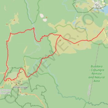 Falls Creek Loop trail, distance, elevation, map, profile, GPS track