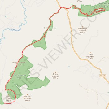 CT - Brady Mountain & Black Mountain trail, distance, elevation, map, profile, GPS track