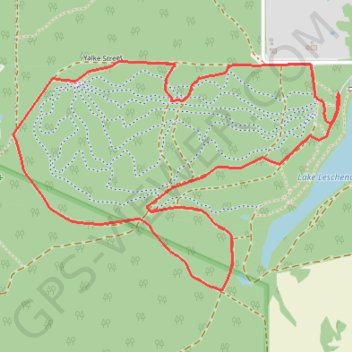 Lake Leshenaultia Loop trail, distance, elevation, map, profile, GPS track