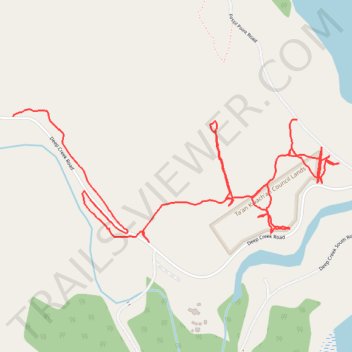 South Trails near Fossil Pt Road trail, distance, elevation, map, profile, GPS track