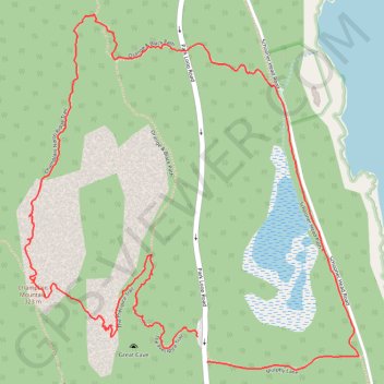Precipice Loop via Champlain Mountain in Acadia National Park trail, distance, elevation, map, profile, GPS track
