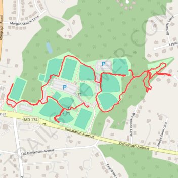 Severn-Danza Park trail, distance, elevation, map, profile, GPS track