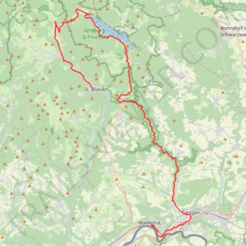 WT-BLA026 <-> WT-WAD046 trail, distance, elevation, map, profile, GPS track