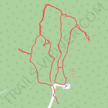 Sheep Hill Park trail, distance, elevation, map, profile, GPS track