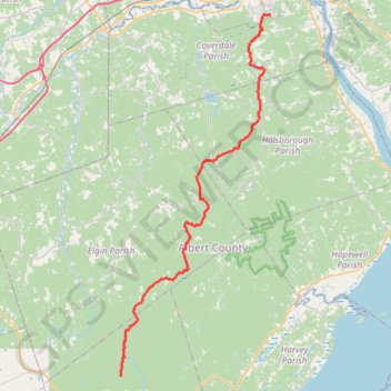 Dobson Hiking Trail - Laverty Falls trail, distance, elevation, map, profile, GPS track