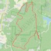 Merged hiking and biking trails, Woody Hill Managament Area trail, distance, elevation, map, profile, GPS track