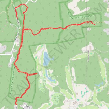 Hiking trails in Woody Hill Management Area trail, distance, elevation, map, profile, GPS track