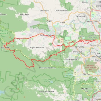 Camp Mountain - Mount Nebo trail, distance, elevation, map, profile, GPS track